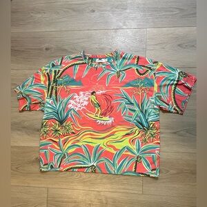 Topman - Full Graphic Surfer Shirt - Men’s XL - Made In Turkey - Like New